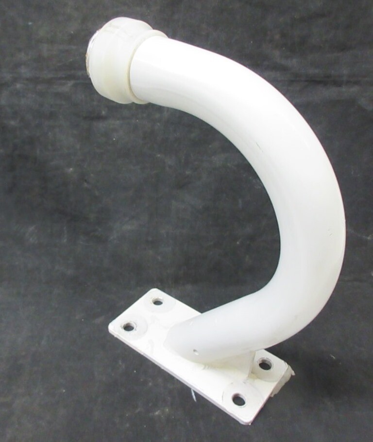 SECURITY CAMERA WALL BRACKET, 12.5" H X 2" OD, WITH MOUNT PLATE