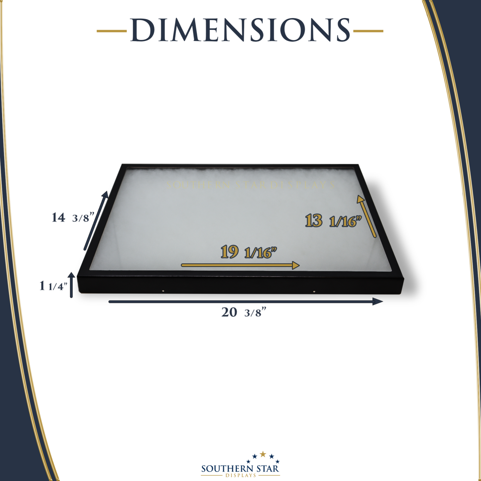 2 Pack of 14 x 20 x 1 1/4 Riker Display Cases Boxes for Collectibles Arrowheads