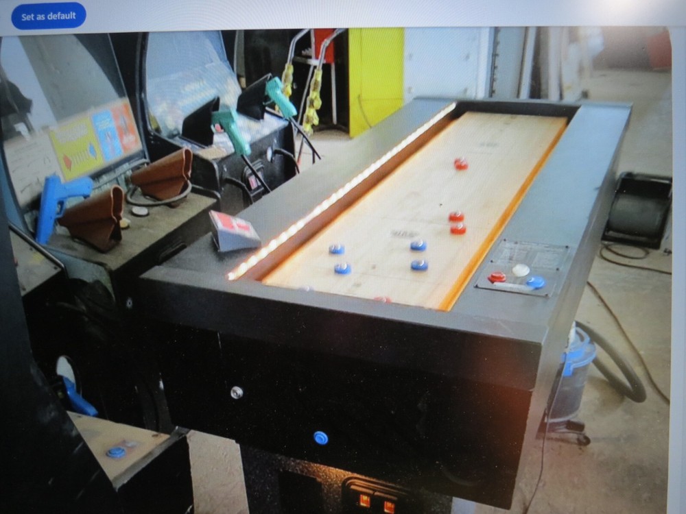 SHUFFLEBOARD 6' COIN OPERATED