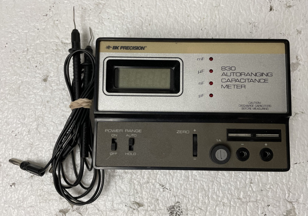 BK Precision 830 Autoranging Capacitance Meter No Battery