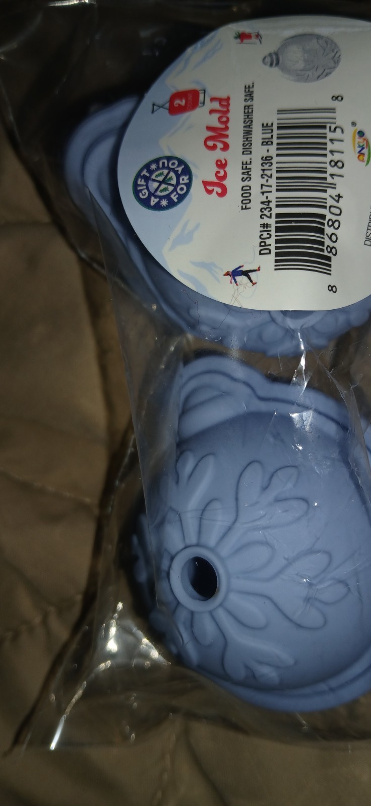 Target Bullseye Playground Christmas Blue Snowball Silicone Ice Molds Brand New