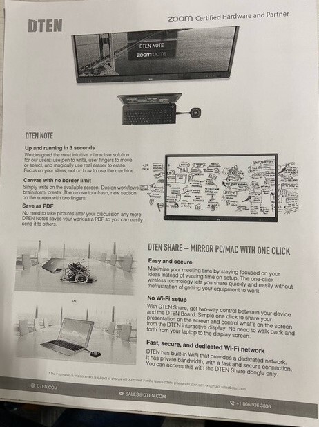 DTEN 55E Interactive Whiteboard