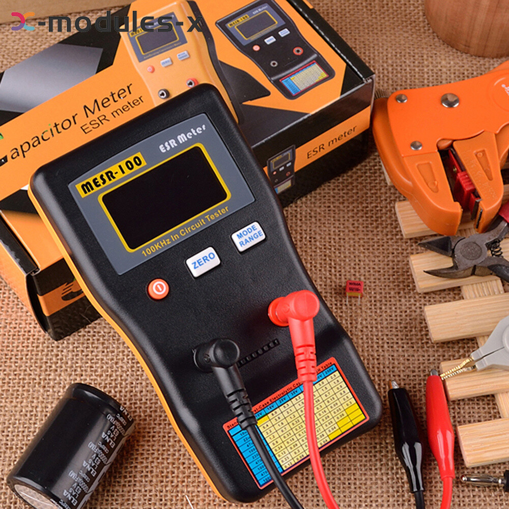 MESR-100 ESR Capacitance Ohm Meter Capacitance Internal Resistance Tester Tool