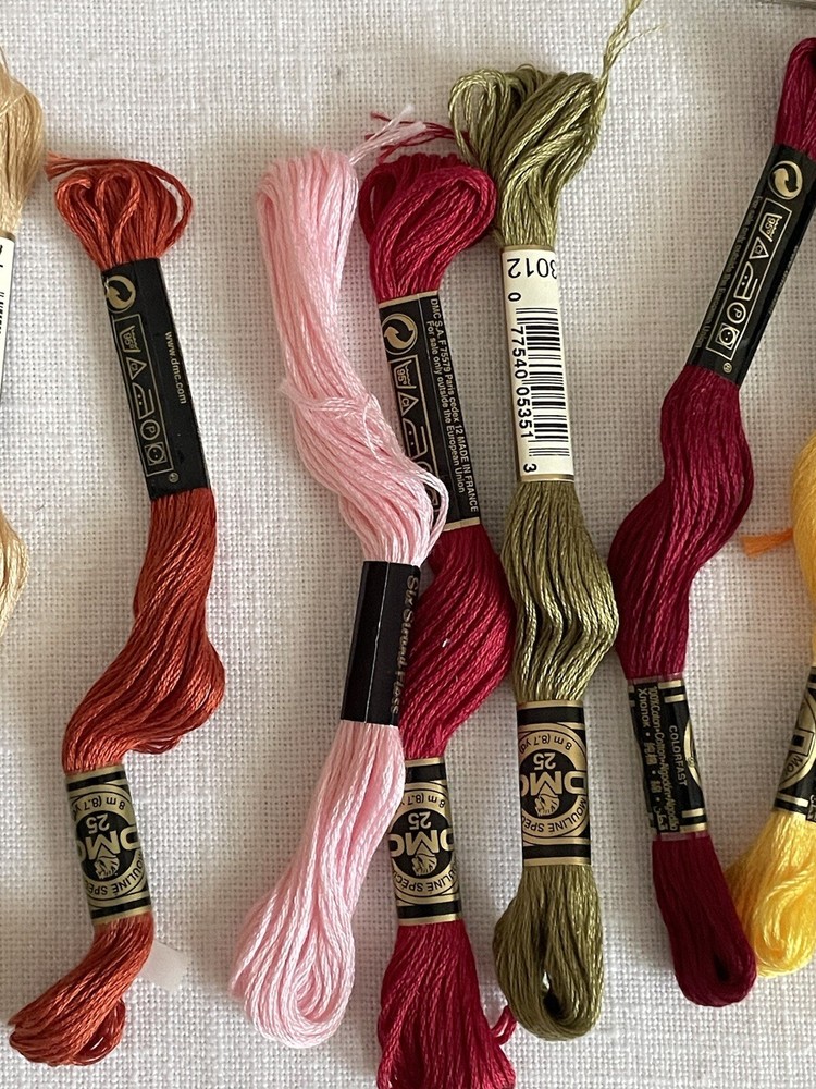 Cross Stitch Embroidery Items Fabric Hoops Thread Thread Card Holders