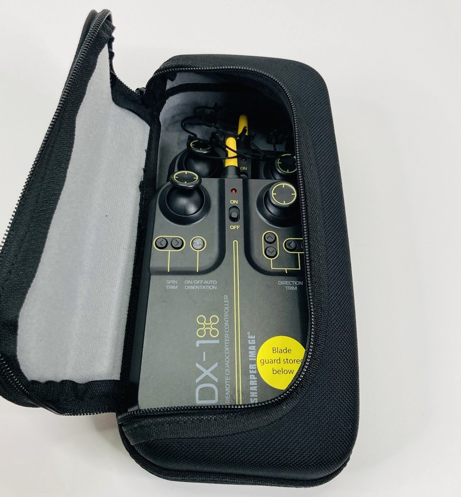 Sharper Image Auto Pilot DX-1 Micro Drone X2 Drones w/ Controllers Case Working