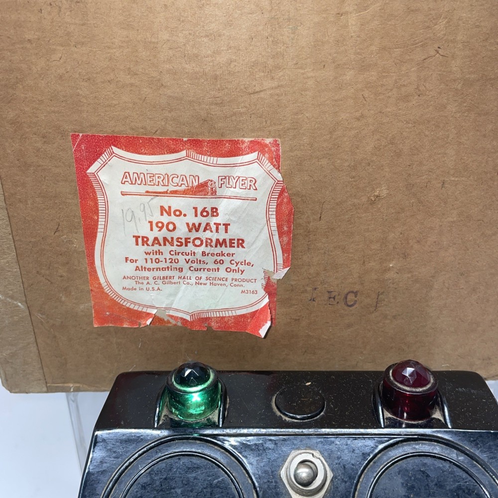 American Flyer Transformer 16 B Tested Clean Original Box