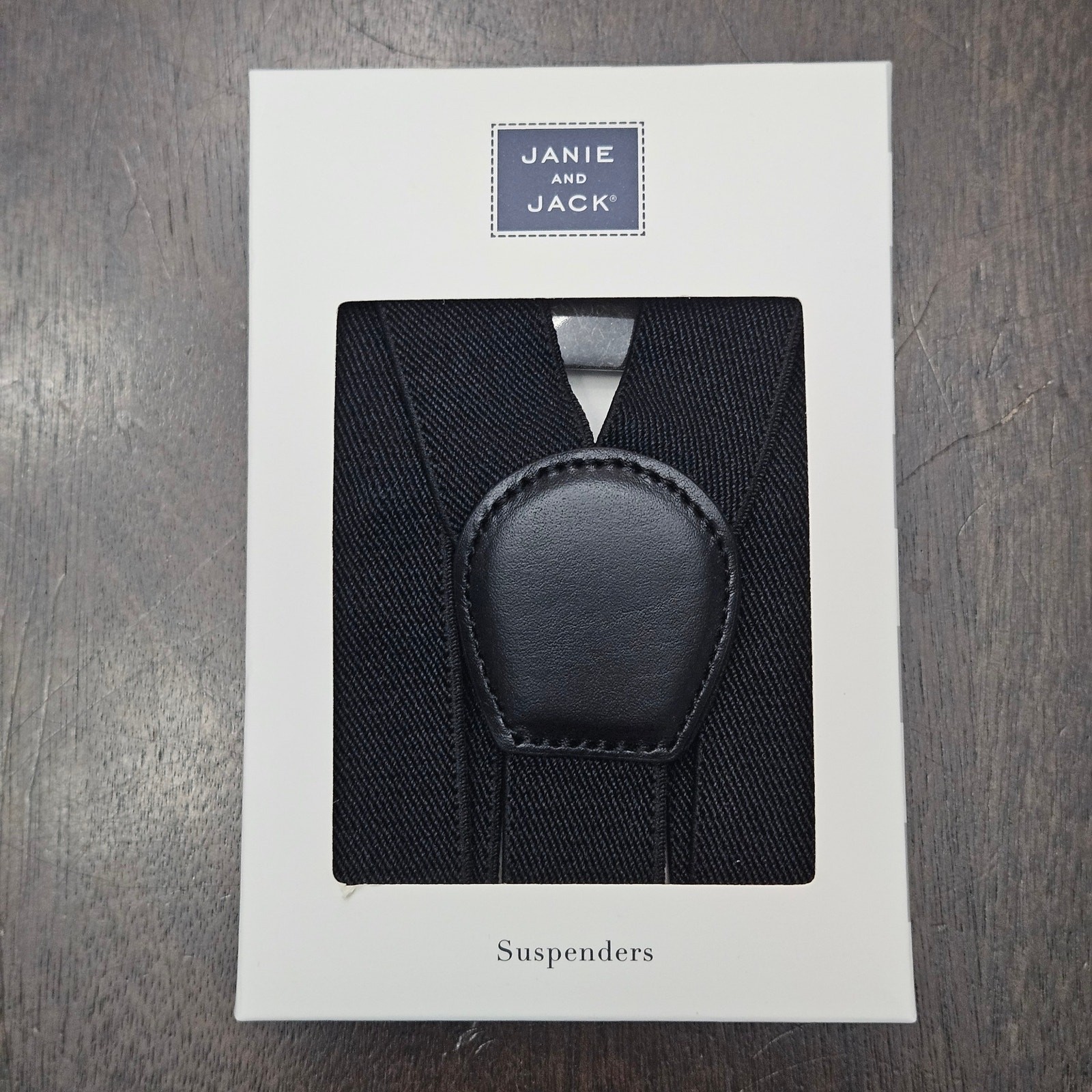 Janie and Jack Black Suspenders Kids Size 6–8 Adjustable Formal NEW Classic Prep