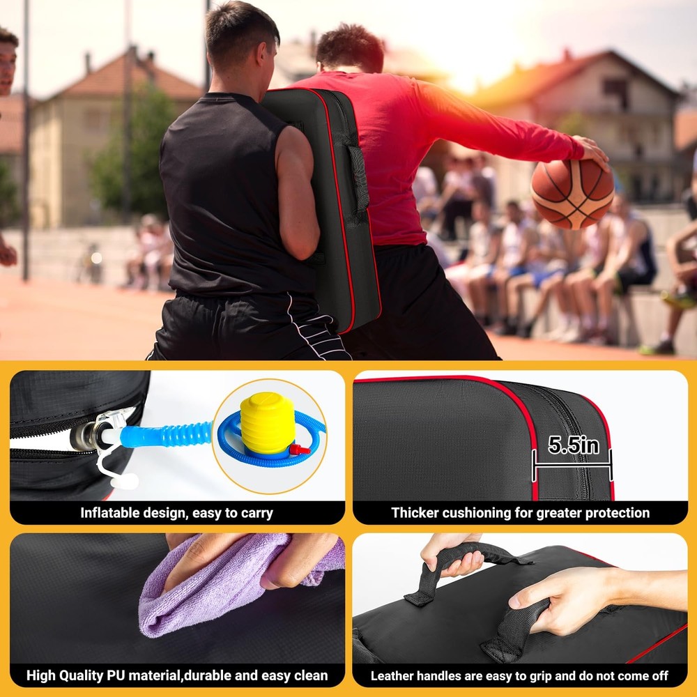 Inflatable Blocking Pad 24x16 Inch Denser Foam Core Training Equipment Shield