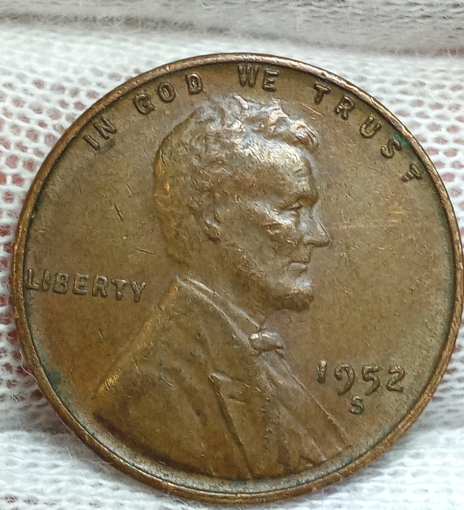 1952 S Lincoln Wheat Cent Free Shipping