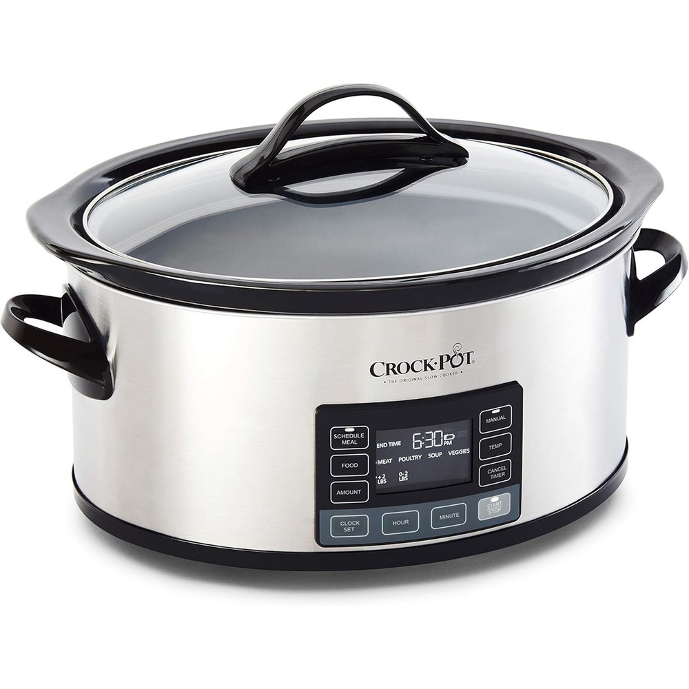 Crock-Pot 6-Quart Programmable Slow Cooker, Digital Timer and MyTime Technology