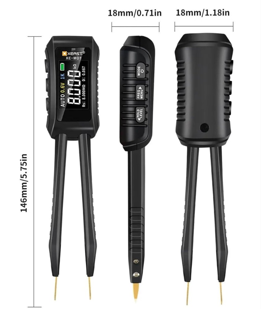 Smart Portable LCR Meter with 9999 Counts & Auto Component Identification
