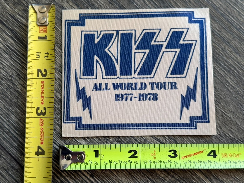 KISS Pass Love Gun Alive 2 Tour 1977 1978 Concert Dark Blue Vintage Kiss Aucoin