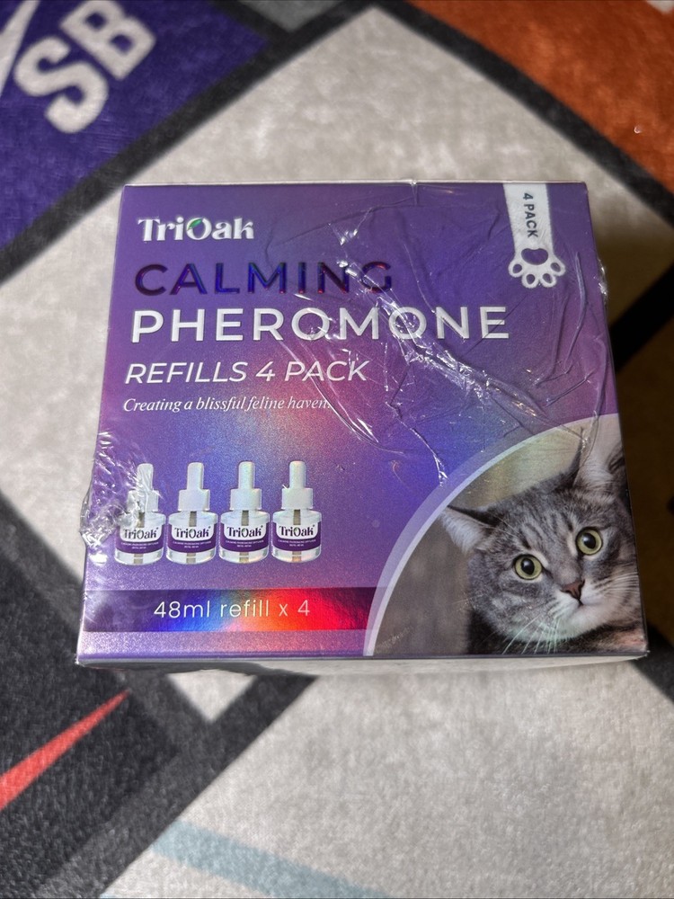 TopSum Cat Calming Diffuser Refills: Pheromone Refill for Cats, 4 Pack