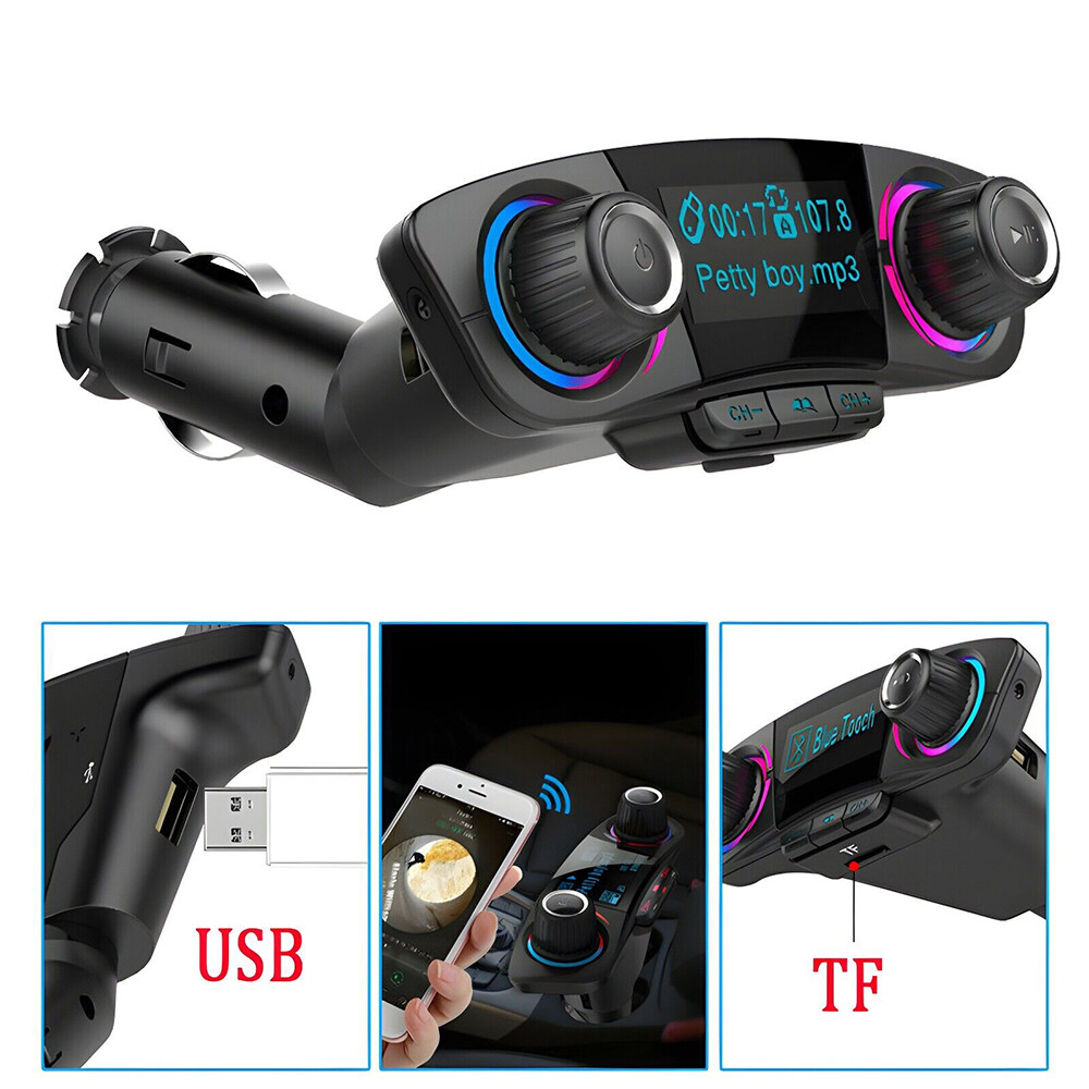 Bluetooth Car FM Transmitter MP3 Player Radio Adapter Kit USB Charger Hands free