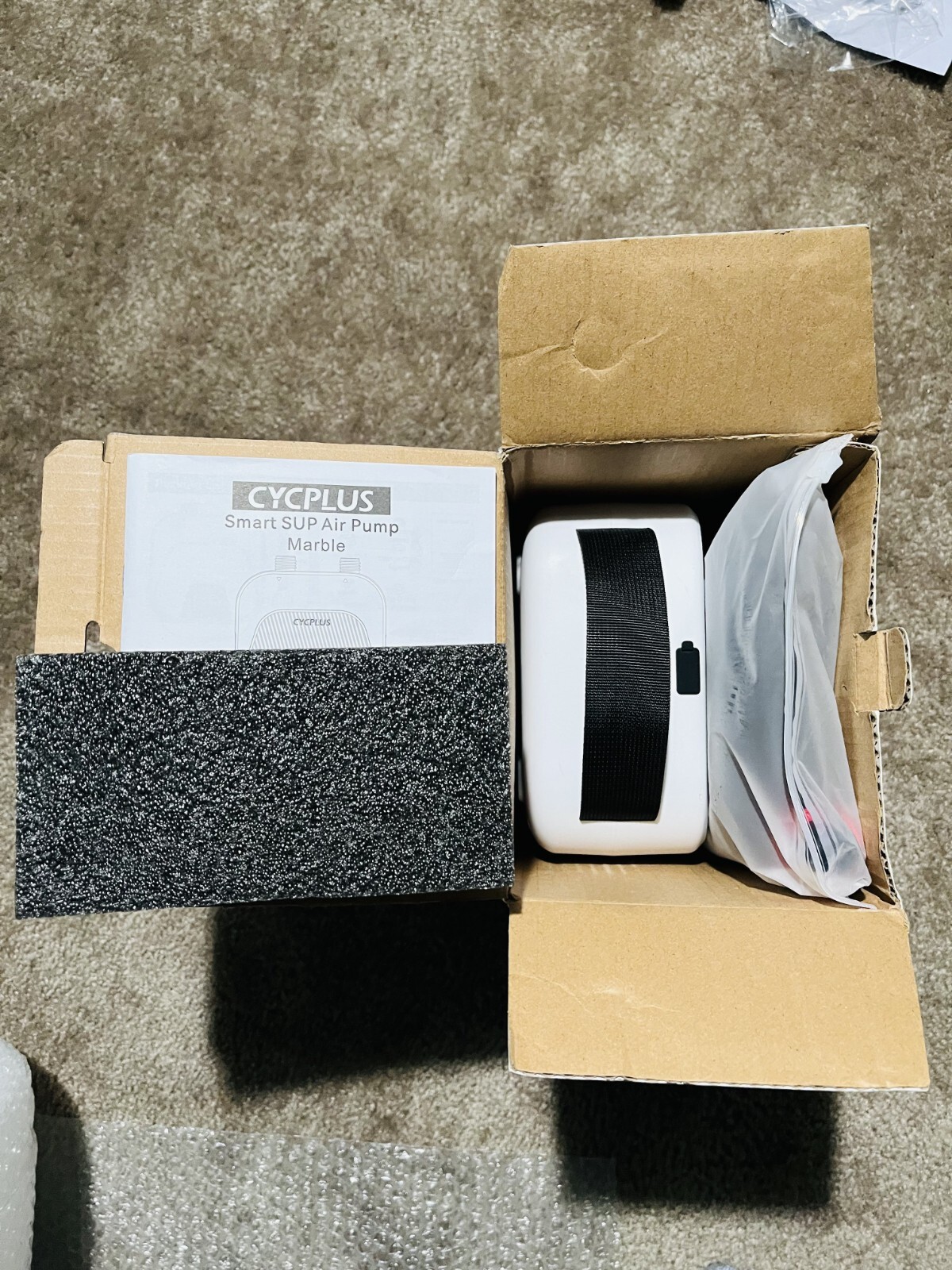 20PSI Rechargeable Electric SUP Air Pump | Inflator for Paddle Board, boat, tent