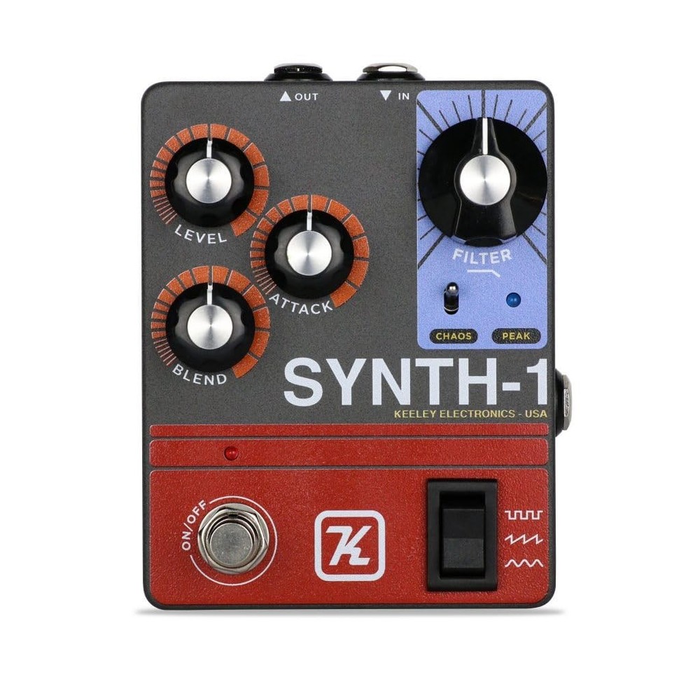 Keeley Synth-1 Reverse Attack Fuzz Wave Generator Pedal Gray KSynth1