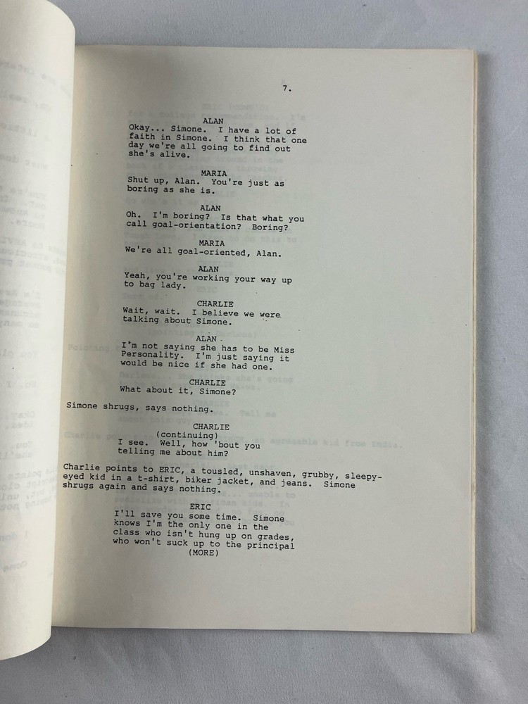 Original HEAD OF THE CLASS Pilot TV Script Revised Second Draft 1986
