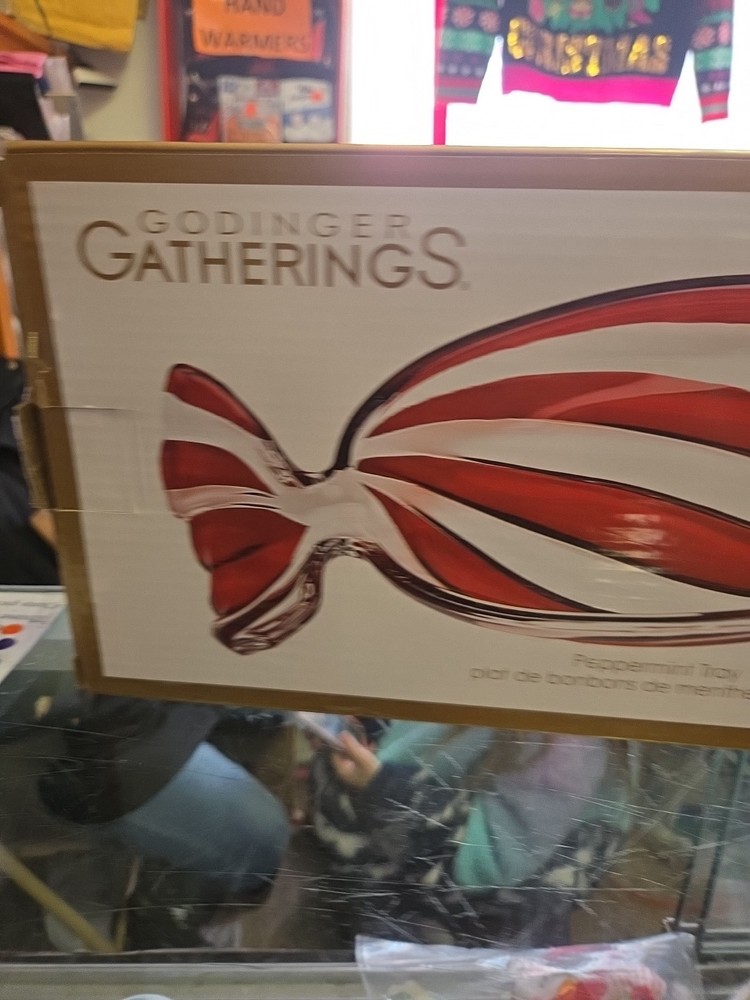 Godinger Gatherings Peppermint Tray