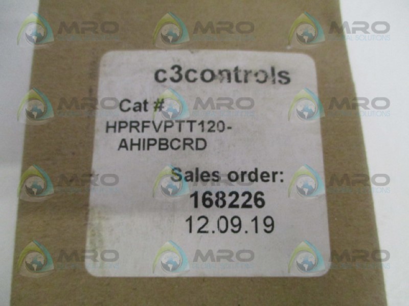 C3 CONTROLS HPRFVPTT120-AHIPBCRD PUSHBUTTON SWITCH NSMP