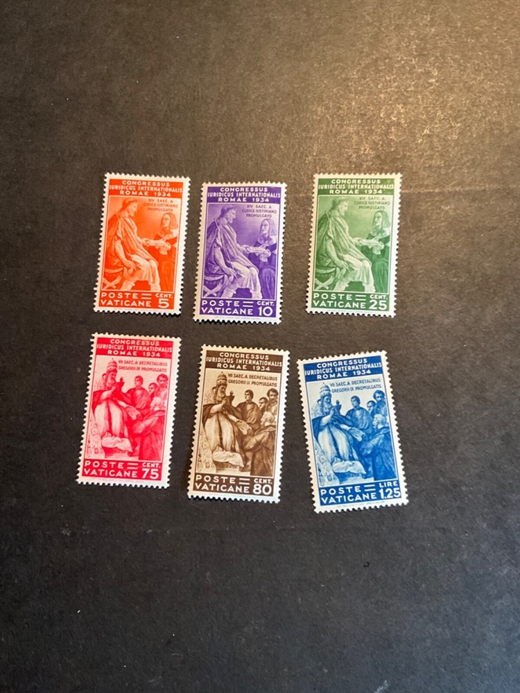 Vatican Scott #41-6 hinged