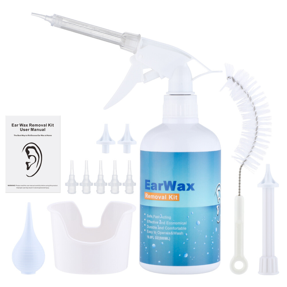 500 Ml Ear Wash Earwax Removal Tool Kit Ear Irrigation Washer Bottle System USA