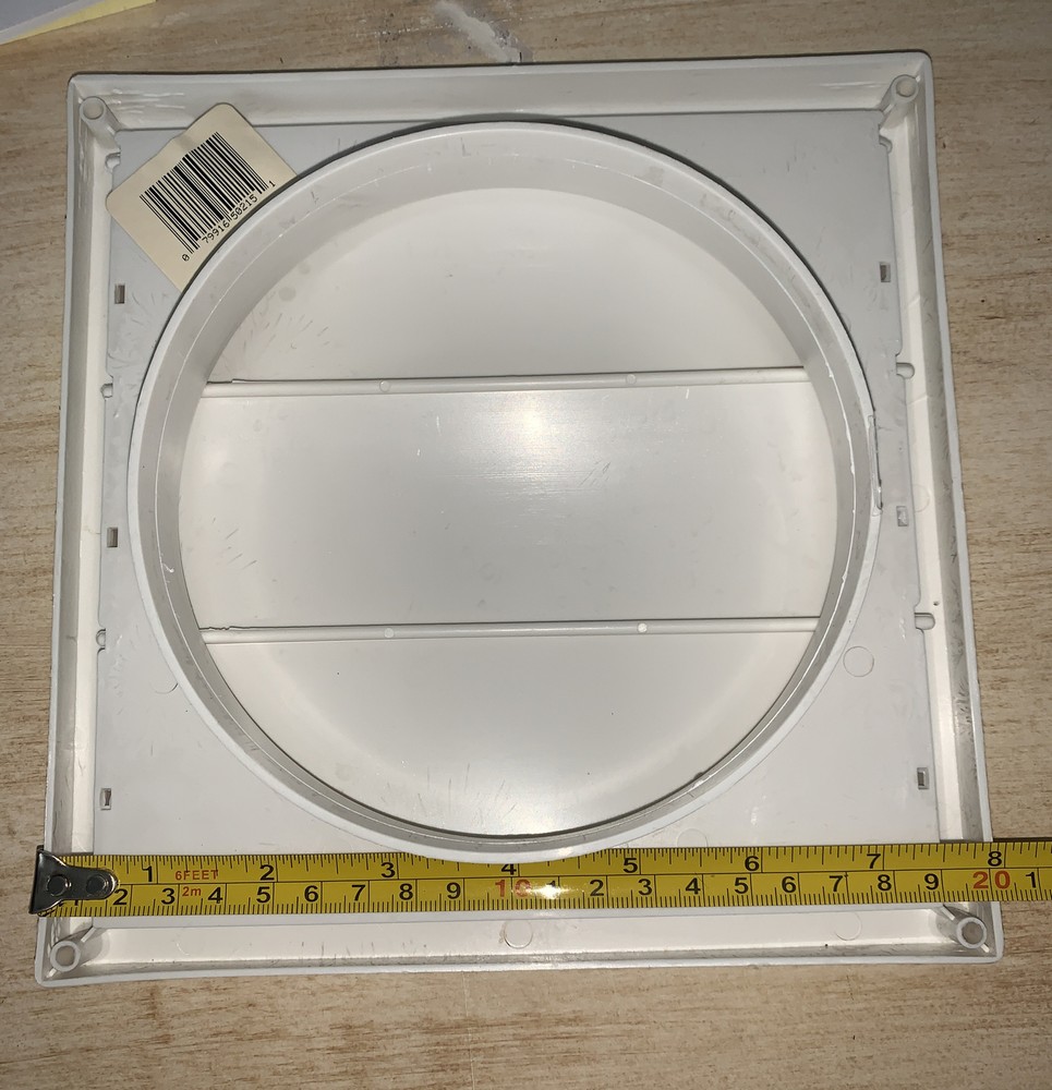 Deflect-o HS6W 6" Intake Vent - White