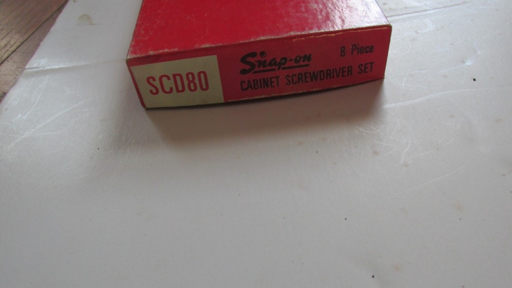 SNAP-ON TOOLS SCD80 CABINET SCREW DRIVER SET 7 PIECES