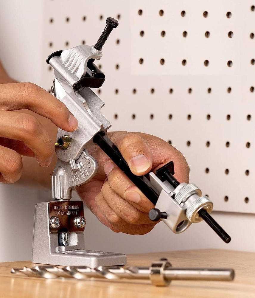 Drill Bit Sharpener Grinding Attachment Bench Surface Grinder Sharpening Tool