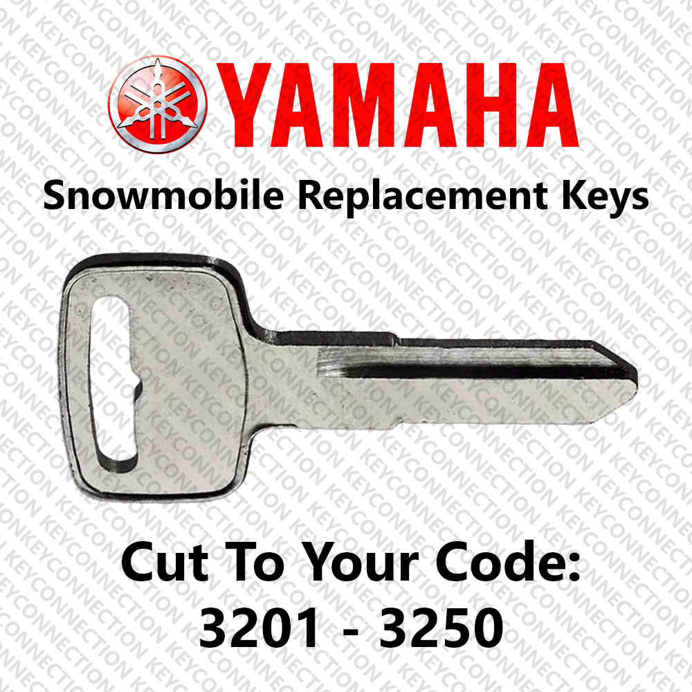 Yamaha Snowmobile Replacement Keys Cut to Your Code 3201 - 3250