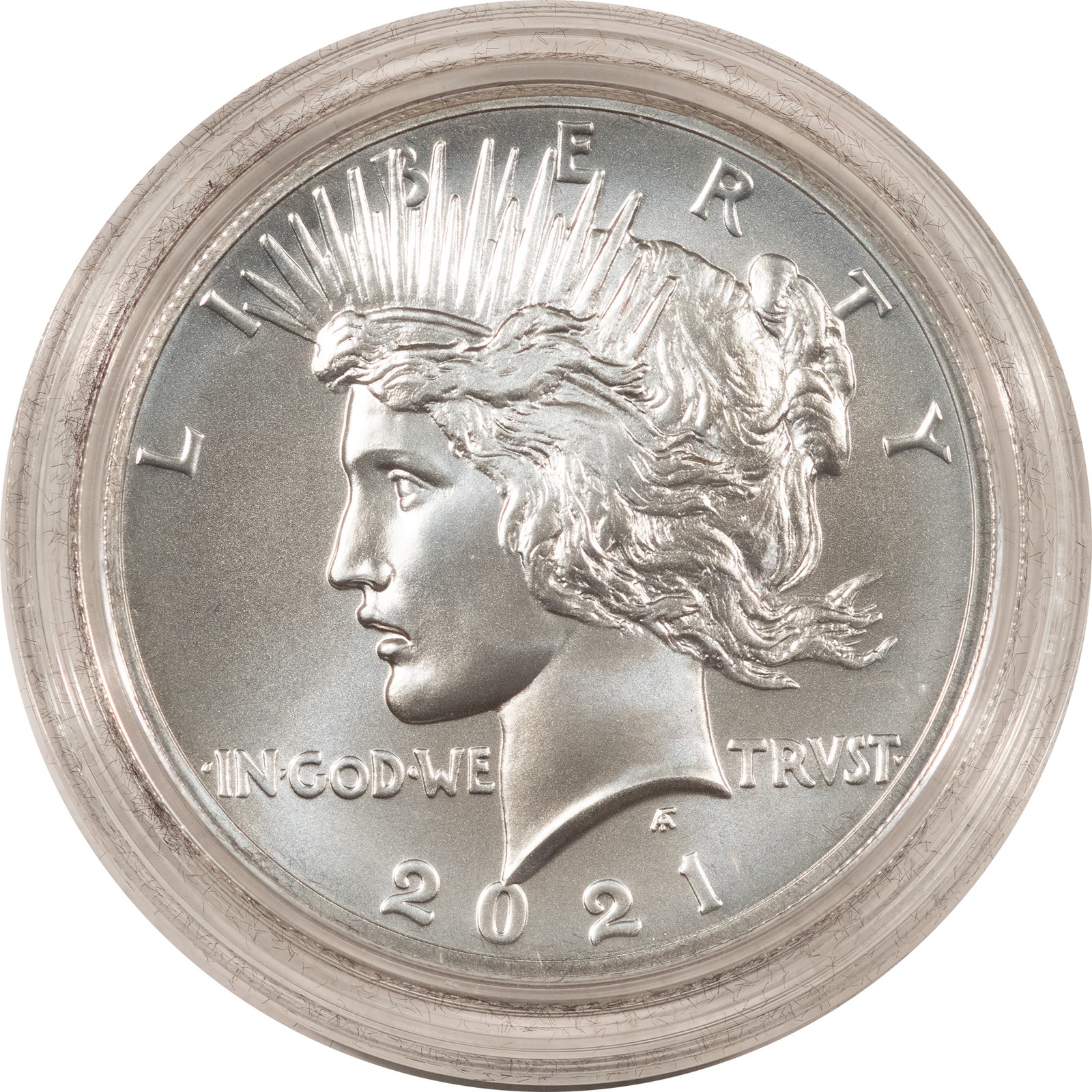 2021 $1 PEACE DOLLAR SILVER 100TH ANNIVERSARY COMMEMORATIVE - GEM UNC W/ OGP