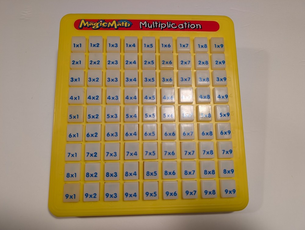 Vintage 1993 Magic Math Multiplication Educational Learning Machine
