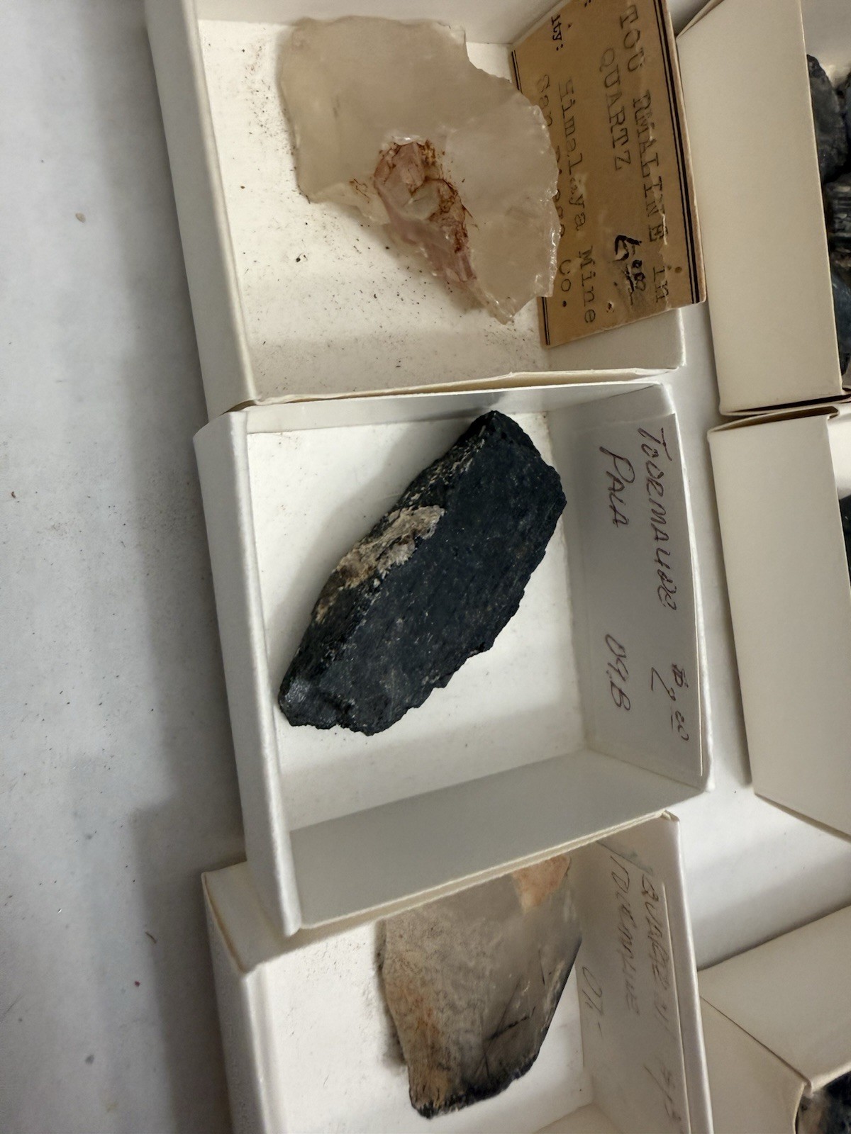 over 20 tourmaline specimens pala chief mine ca little three