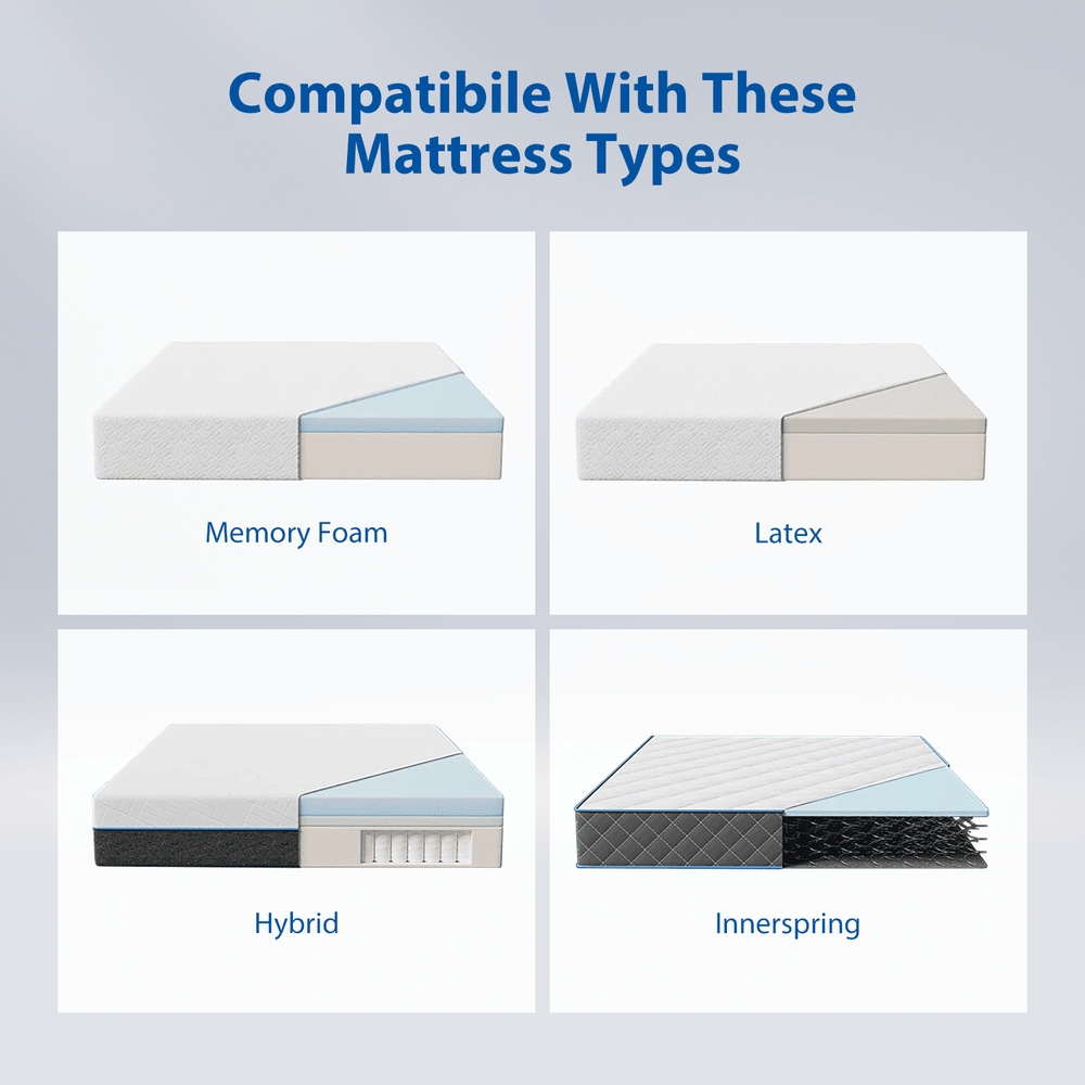 Adjustable Bed Frame Base Electric Massage Wireless Remote Control QUEEN KING