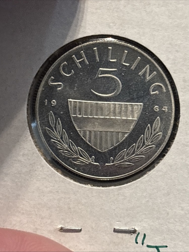 1964 Austria 5 Schilling Proof Silver “jun25”