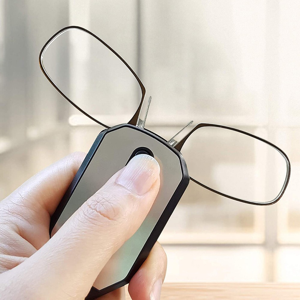 ThinOptics Secure Fit Armless Ultralight Reading Glasses with Keychain Case