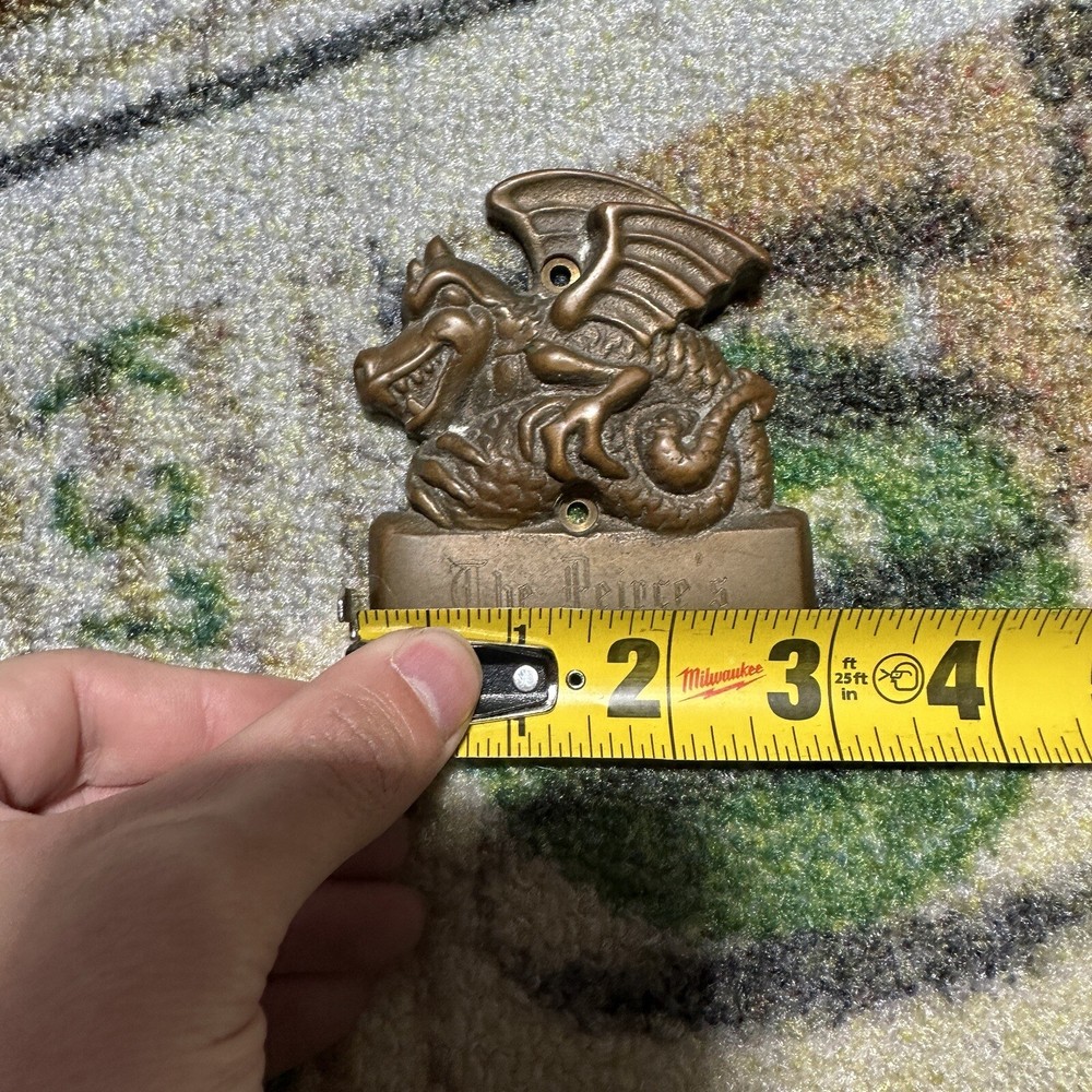 Vintage 1984 Carruth Solid Brass Dragon Door Knocker -Wall Decor