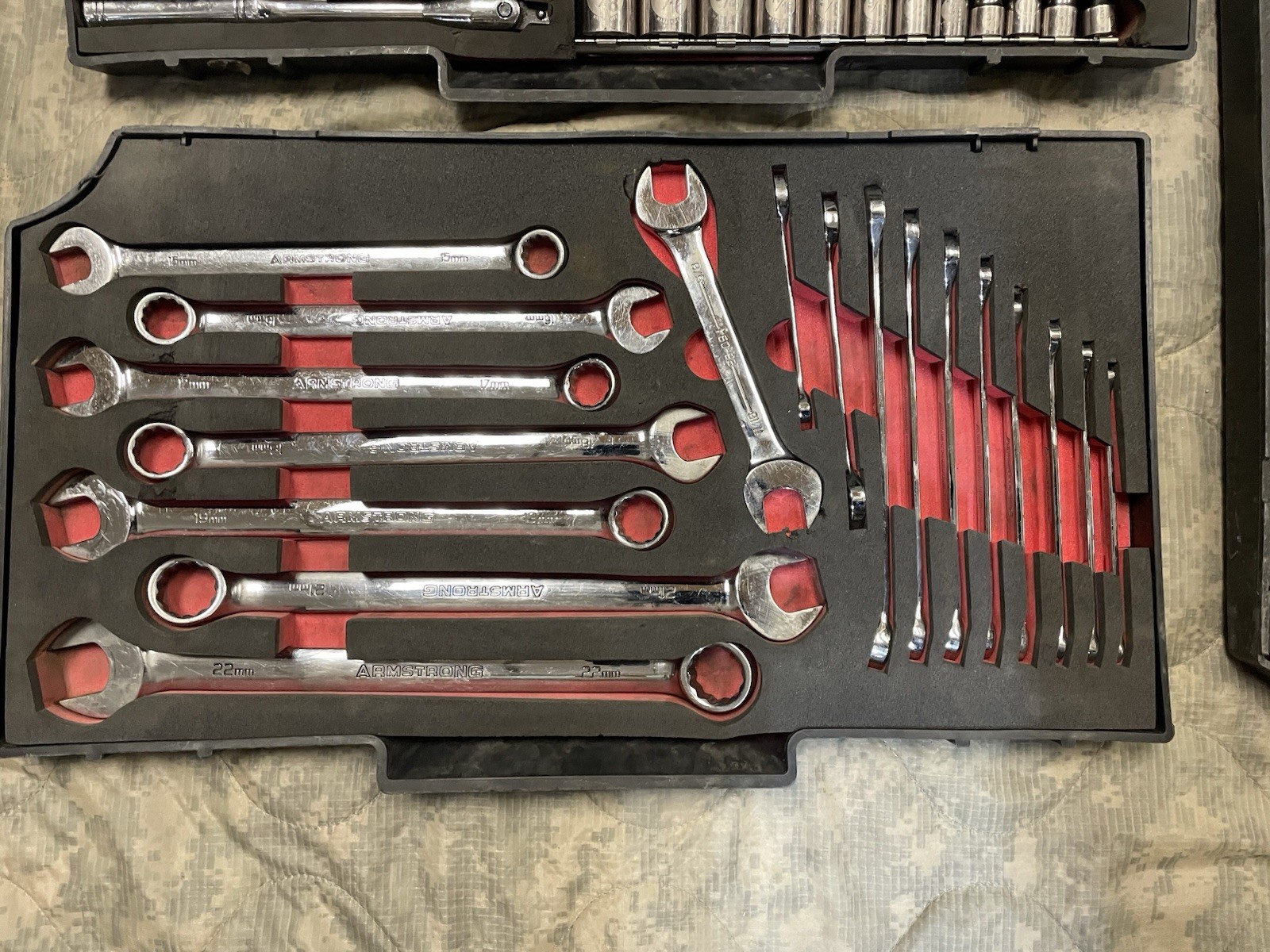 ARMSTRONG MILITARY TOOL KIT SET GENERAL MECHANIC USMC GMTK with Top Tray