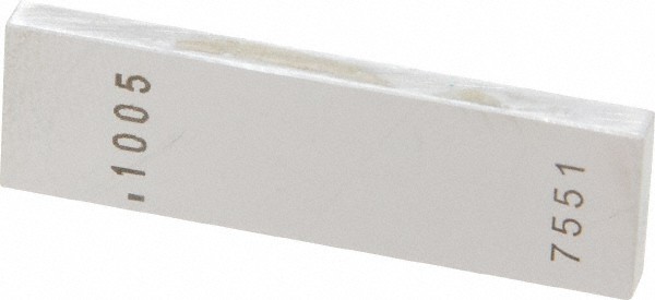 0.1005" Rectangular Steel Gage Block Accuracy Grade 0, Includes NIST Traceabi...