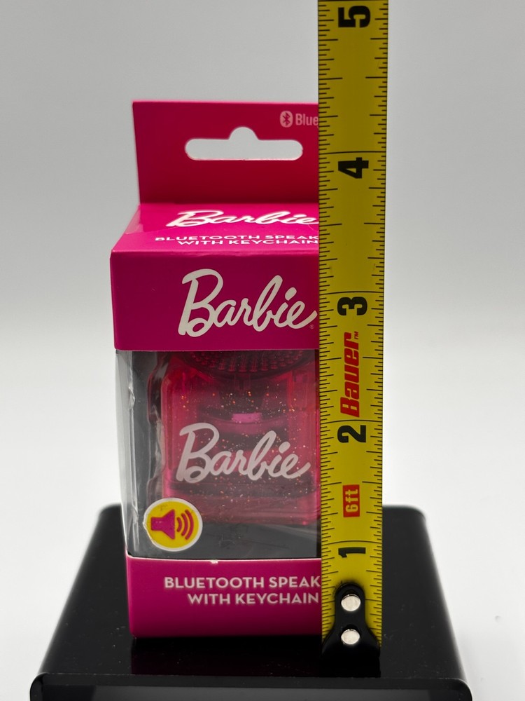 BARBIE Bitty Box Mini Bluetooth Speaker With Keychain NEW