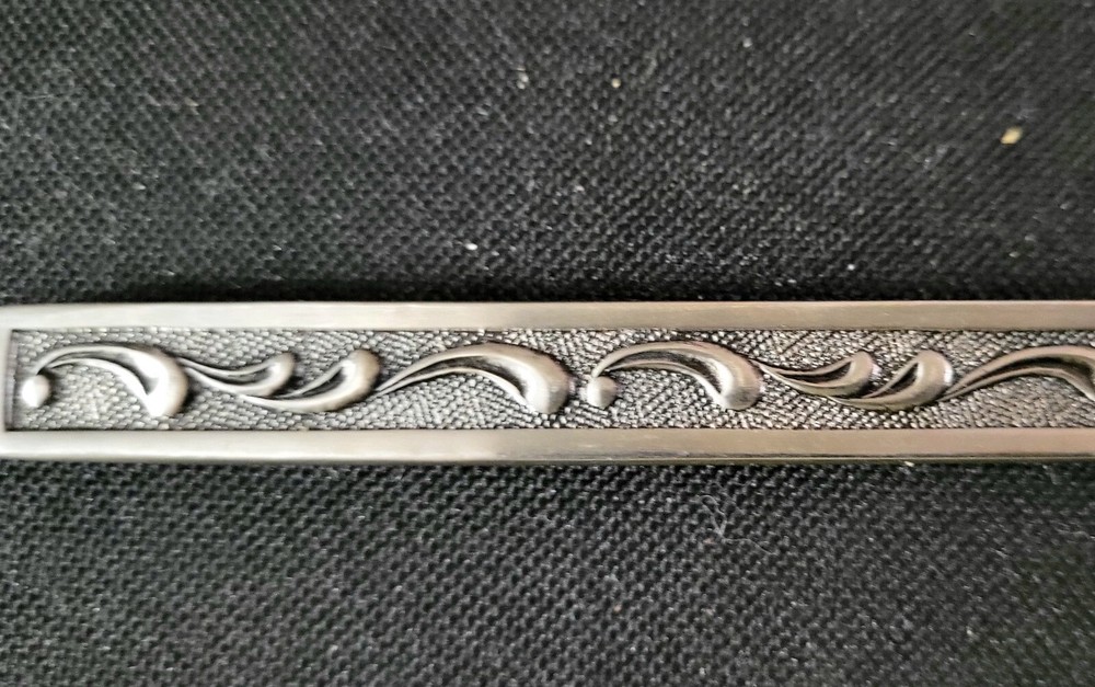 Vintage ONEIDA MCM Stainless Salad Spoon & Fork Serving Set Japan Scroll Pattern