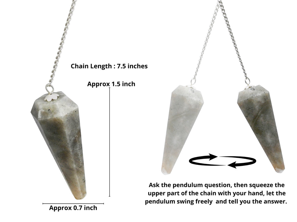 Chrysoberyl Cat Eye Dowsing Crystal Pendulum
