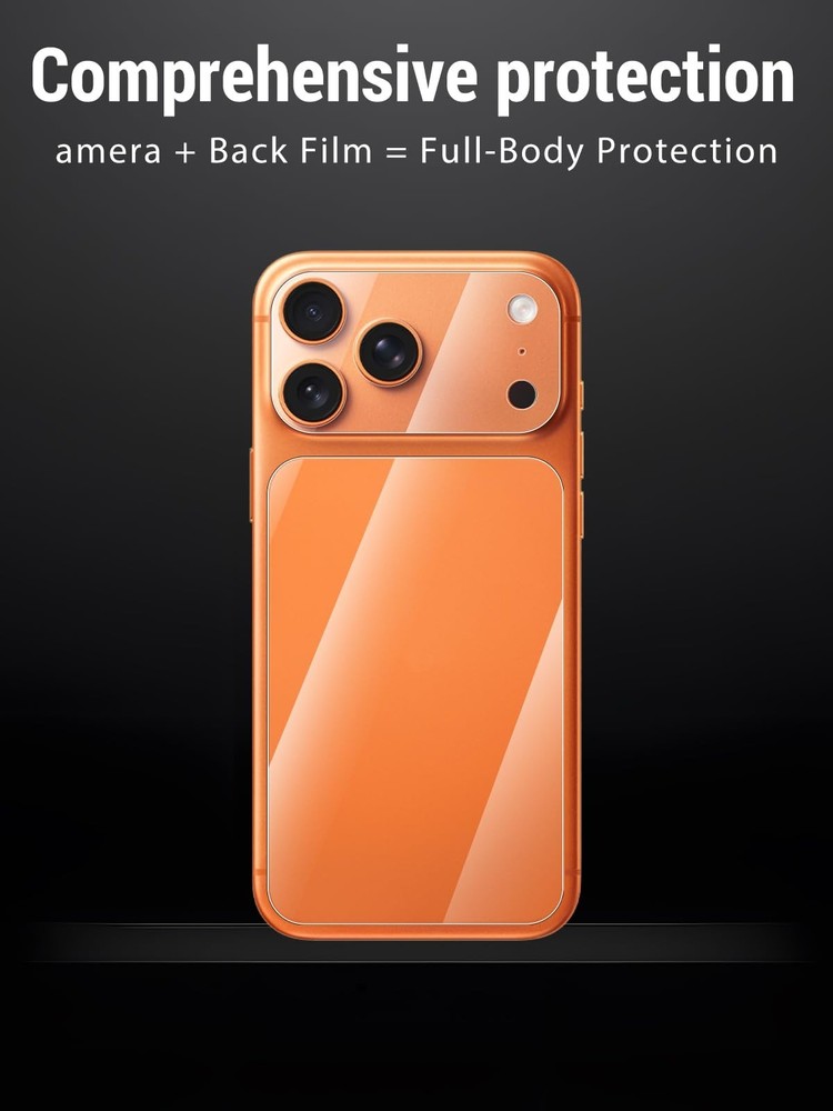 For iPhone 17 Pro Max 17 Pro Tempered Glass Screen Front+Back+Camera Protector