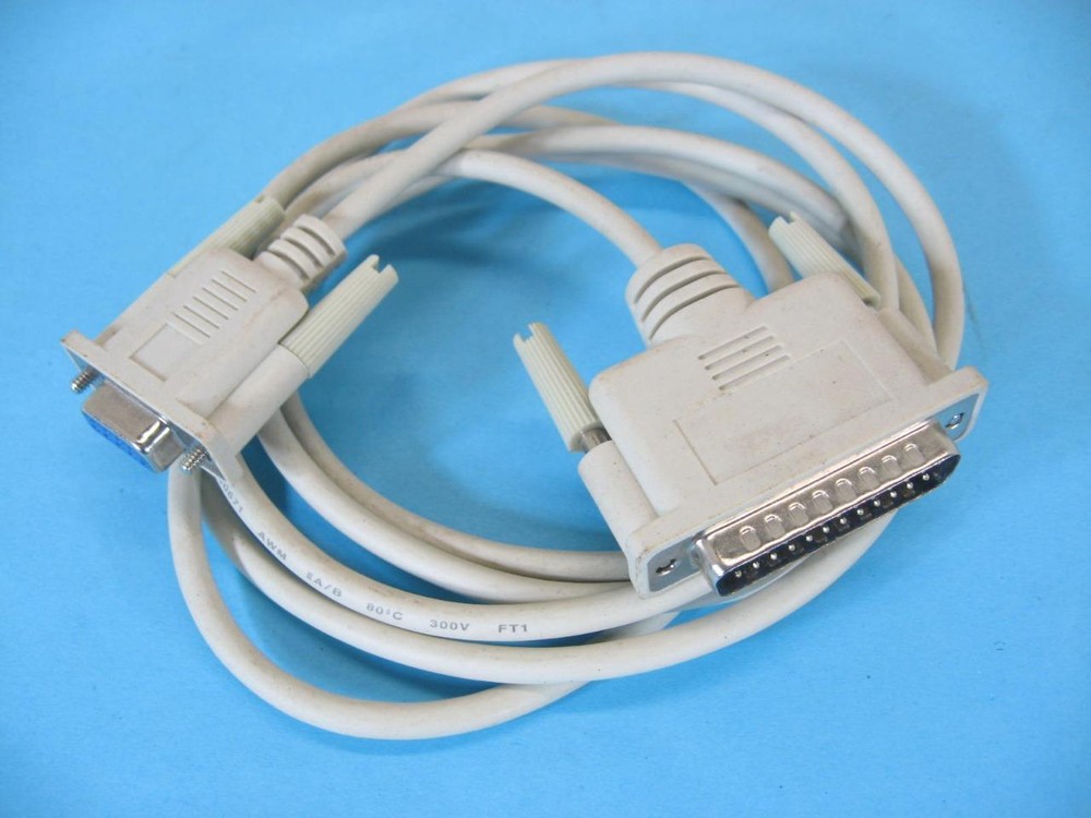 6ft. Serial Computer Cable DB9-F x DB25M Data 72" B