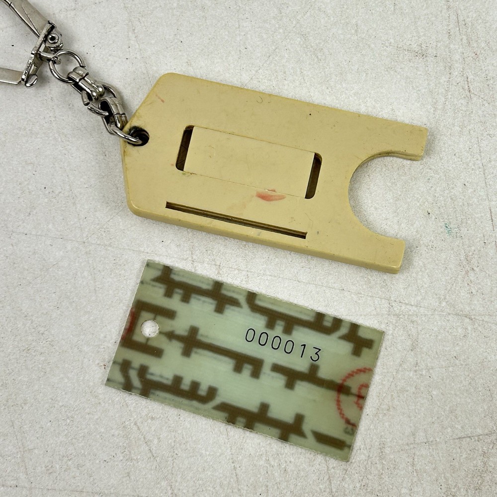 Vintage PCB key Electronic Access Key Keychain Building Office Computer Access 2