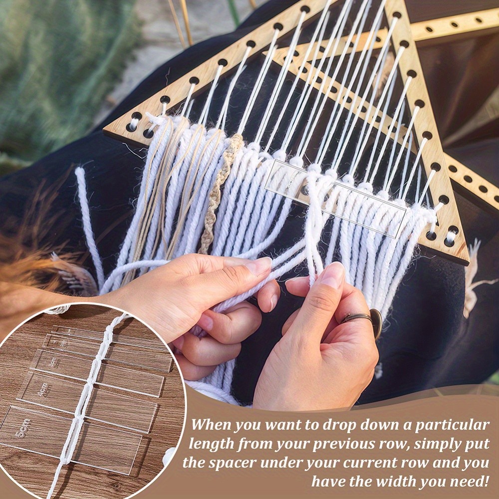1set 10pcs Macrame Separator Tool Macrame Spacer Guide 4 Size Macrame Guide Tool