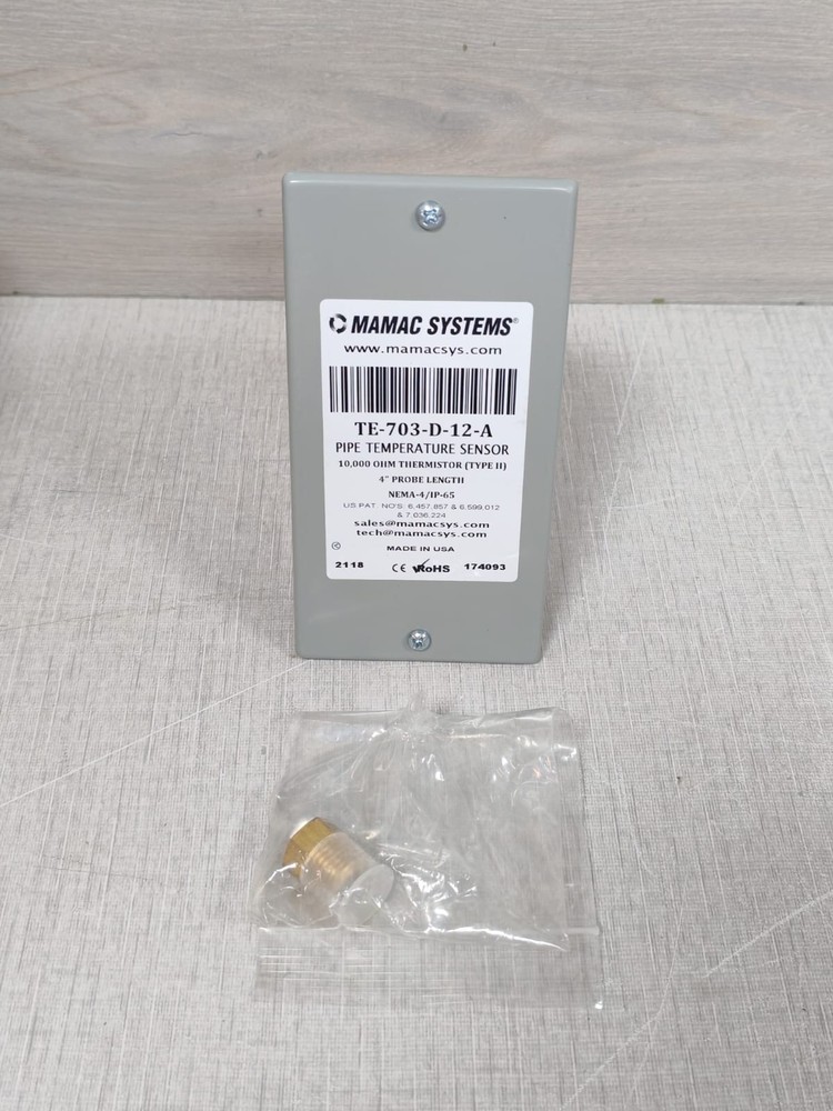 Mamac Systems TE-703-D-12-A Pipe Temperature Sensor