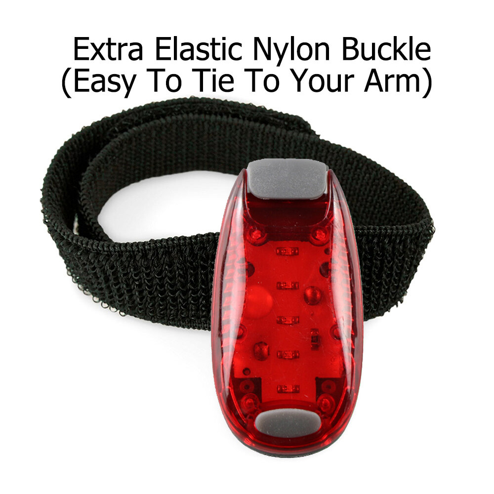 LED Safety Lights Night Running Clip On Bike Tail Jogging Warning Flashing Dog