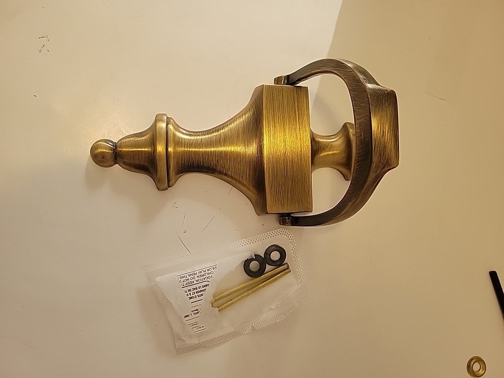Brushed Nickel Solid Brass Door Knocker 8"x 4"