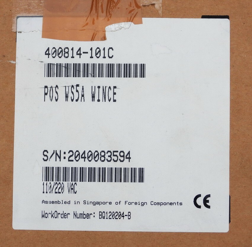 NOS MICROS WORKSTATION 5A SYSTEM UNIT DIGITAL DISPLAY TOUCHSCREEN POS COMPUTER