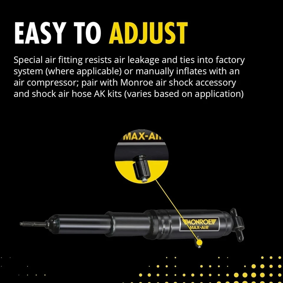 Air Adjustable Air Shock Absorber Pack of 2 for Chevrolet Silverado